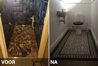 Renovatie van toilet